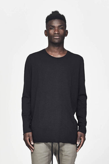 Crew Neck L/S Tee - Black