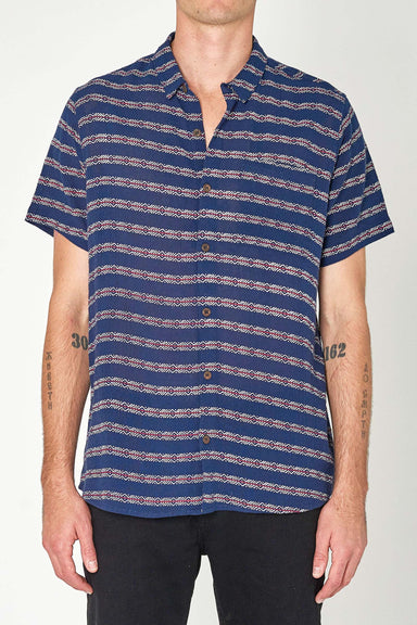 Bon Westcoast Stripe Shirt - Navy