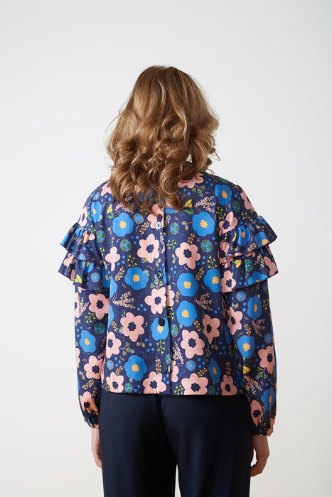 Annabel Top - Navy Floral