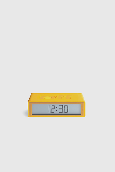 Flip+ Travel Reversible Alarm Clock - Yellow
