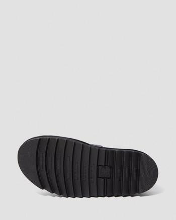 Blaire Leather 3 Strap Sandals - Black Hydro