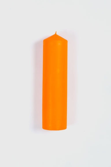65x250mm Pillar Candle - Orange