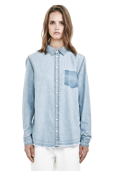 BF Denim Shirt - Mid Blue