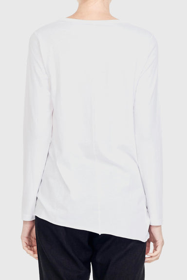 Womens Basic LS Tee - White