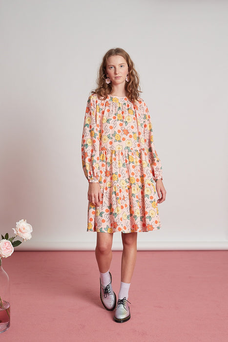 Glenmore Dress - Pink Vivid Floral