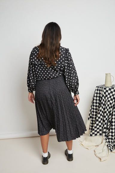 Shadow Pleated Skirt - Milky Way Spot