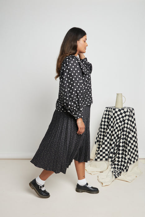 Shadow Pleated Skirt - Milky Way Spot