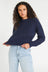 Fluffy Sailor Sweater - Navy