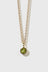 Cosmo Charm Necklace - Gold Plated / Peridot