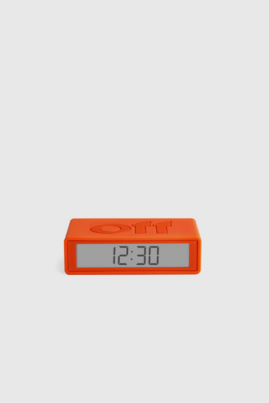 Flip+ Travel Reversible Alarm Clock - Orange