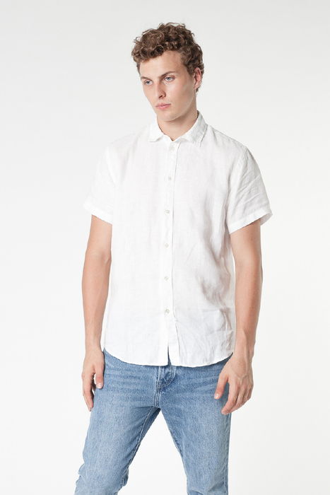 Staple Linen S/S Shirt - White