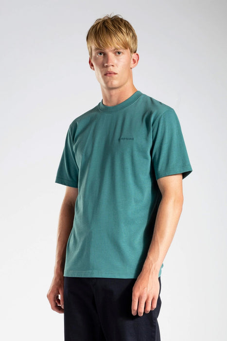 Johannes Heavy Logo SS T-Shirts - Sea Blue