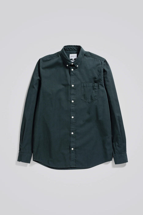 Anton Light Twill Shirt - Deep Sea Green