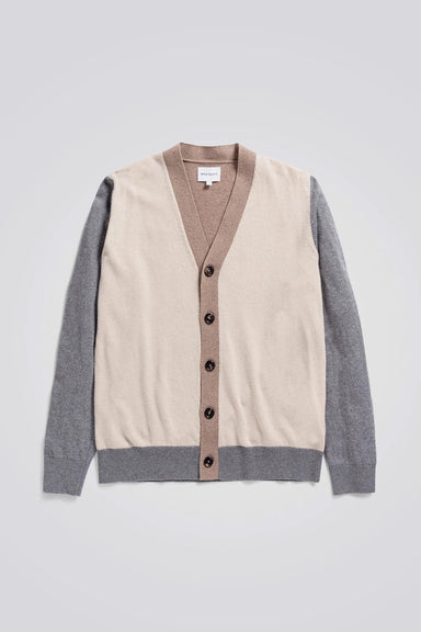 Adam Colour Block Knit - Utility Khaki