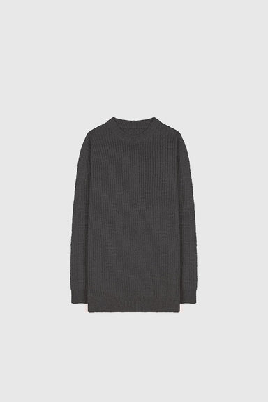 Crew Neck Jumper - Dark Marle