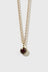 Cosmo Charm Necklace - Gold Plated / Garnet