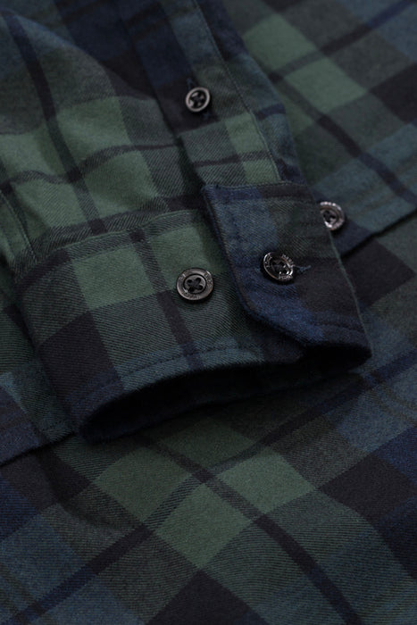 Anton Flannel Check - Black Watch Check