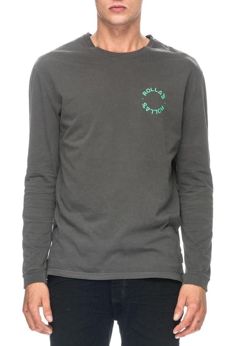 Circle Logo L/S Tee - Charcoal/Green