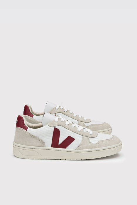 V-10 B-Mesh - White / Natural / Marsala