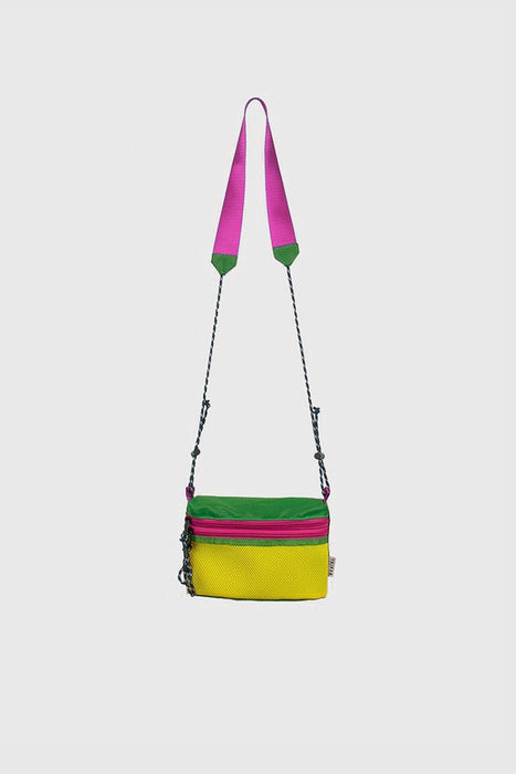 Small Sacoche Bag - Yellow/Green/Purple