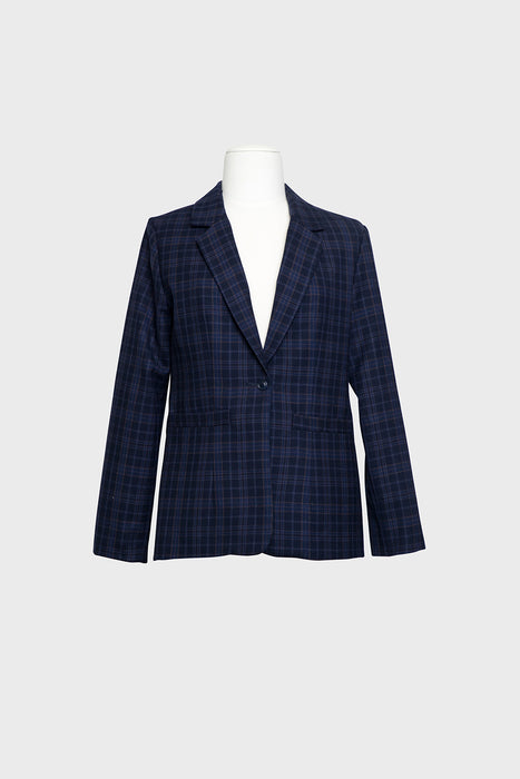 Shoreline Blazer - Navy Plaid