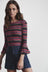 The Other Side L/S Top - Coloured Stripe