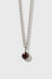 Cosmo Charm Necklace - Sterling Silver / Garnet
