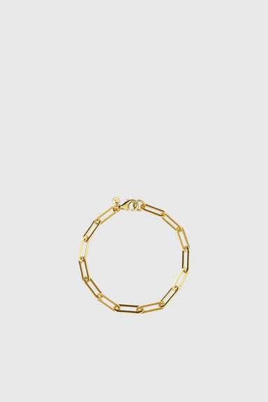 Paperclip Heavy Bracelet - Gold Plated