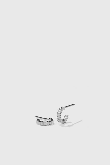 Solaire Hoop Earrings Small - Sterling Silver