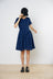 Ballet Russes Dress - Navy Check