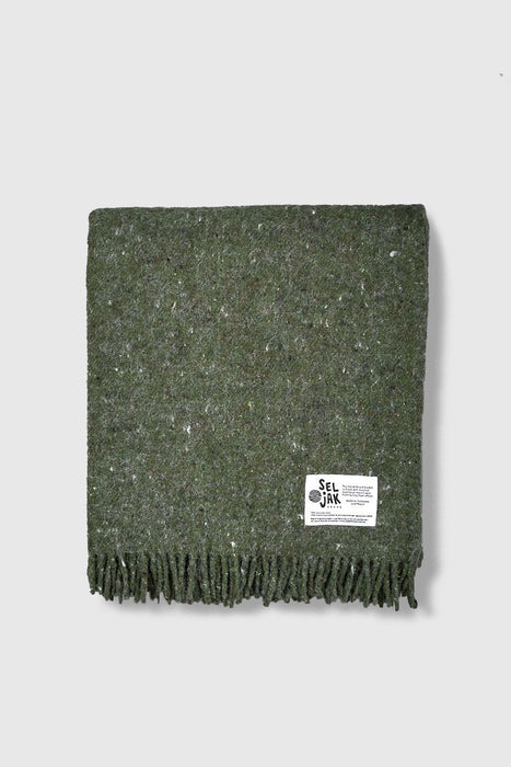 Fringe Blanket - Moss