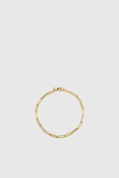 Paperclip Light Bracelet - Gold Plated