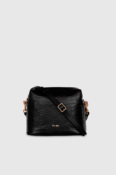 3/4 Ch'lita Bag - Black Croc