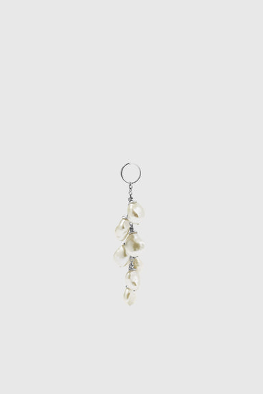 Baroque Drop Earring Single - Silver