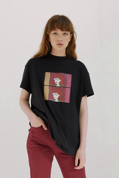 Daria Sighs Oversize Tee - Black