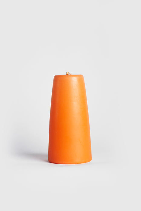 90x180mm Cone Candle - Orange