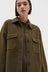 Wool Overshirt - Dark Olive