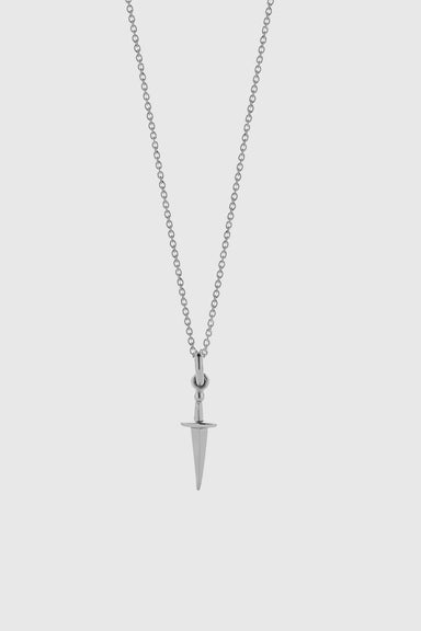 Dagger Charm Necklace - Sterling Silver