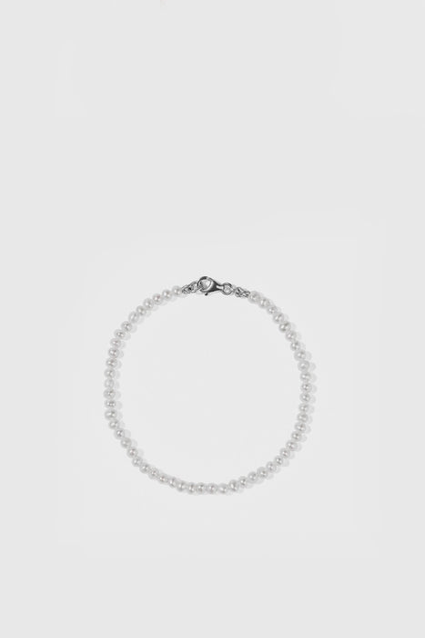 Micro Pearl Bracelet - Sterling Silver