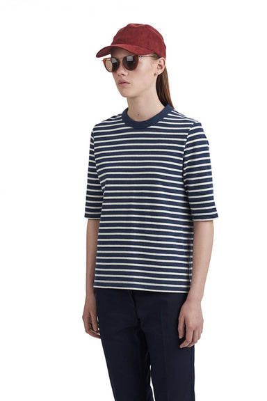 Adda T-Shirt - Navy/Off-White