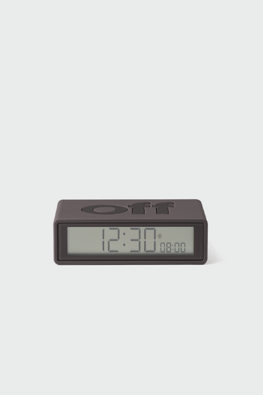 Flip+ Clock Reversible Alarm Clock - Dark Grey