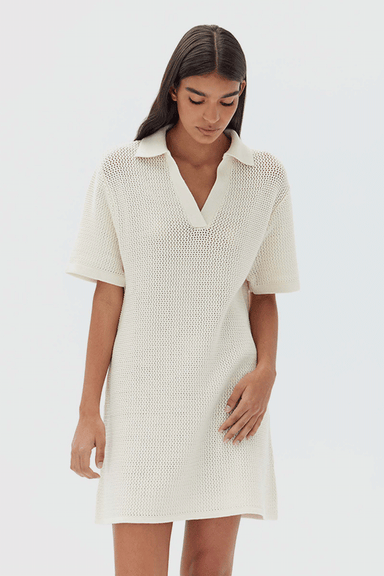 Lydia Knit Dress - Cream