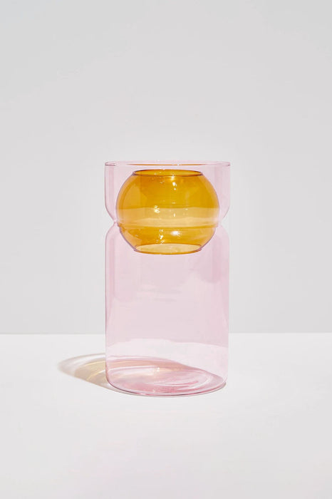 Balance Vase - Pink / Amber