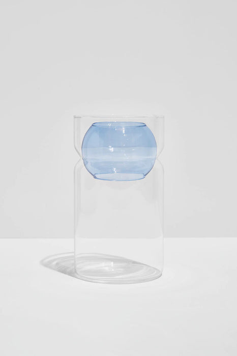 Balance Vase - Clear / Blue