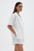 Broderie Anglaise Camp Shirt - White Anglaise Check