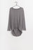 BB Drape Back Top - Dark Grey Marle