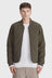 Two-Way Quilted Bomber - Olive Grey