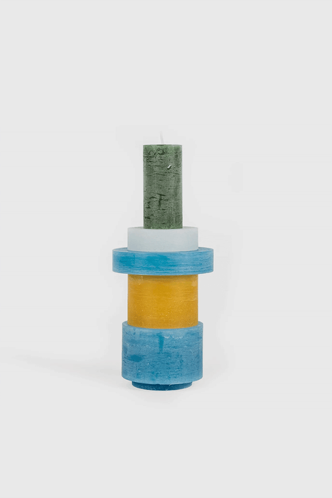 Candle Stack 03 - Yellow / Blue