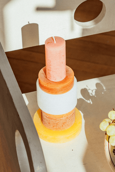 Candle Stack 03 - Yellow / Brown