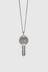 Key Charm Necklace - Sterling Silver